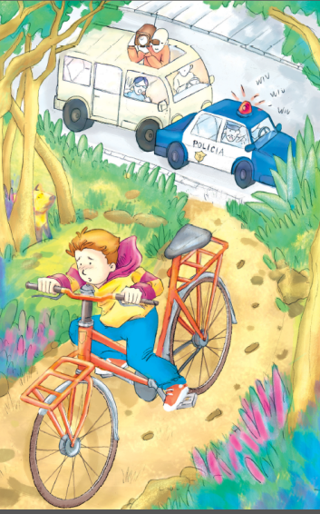 niño escapando policia